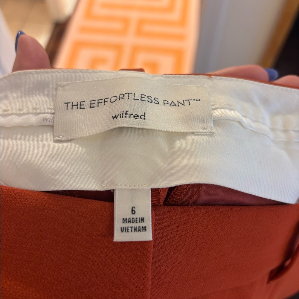 Effortless pant - rust orange